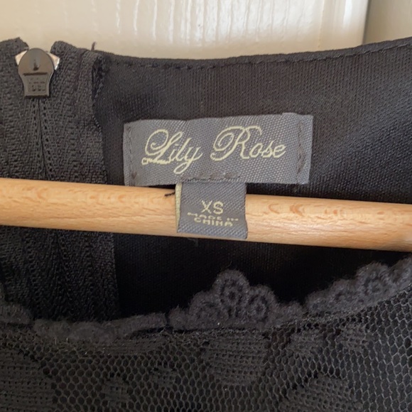 Lily Rose Sleeveless Black Dress. Size XS. - Picture 6 of 6